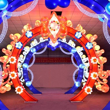 Xitoy an'anaviy festivali LED yoritilgan arch festivali chiroqi